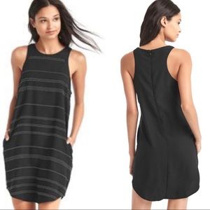 2 for $20/Gap black stud shift dress w pockets